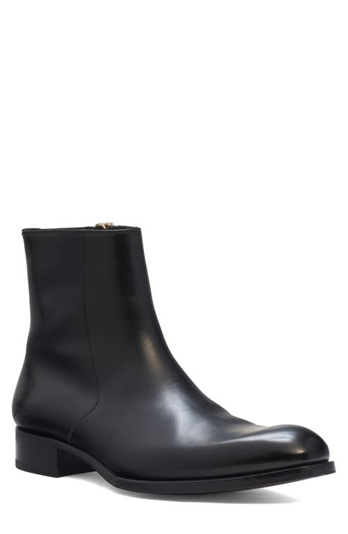 Tom Ford Elkan Cap Toe Chelsea Boot In 1n001 Black