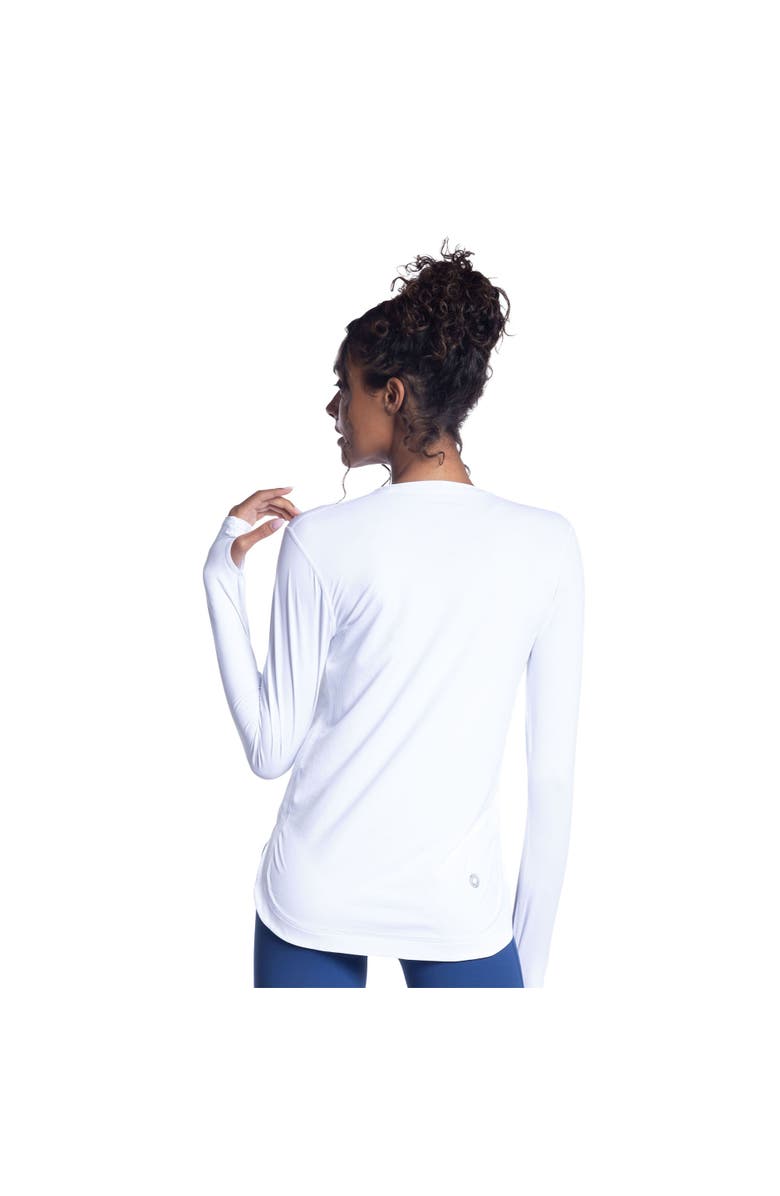 BloqUV Women's Scallop Top Relaxed, Alternate, color, White