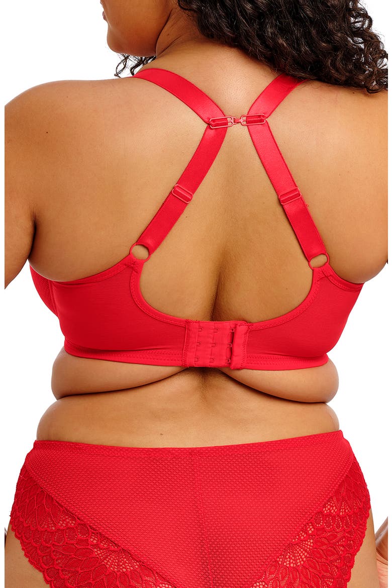 Tiernie Underwire Plunge Bra, Alternate, color, RED