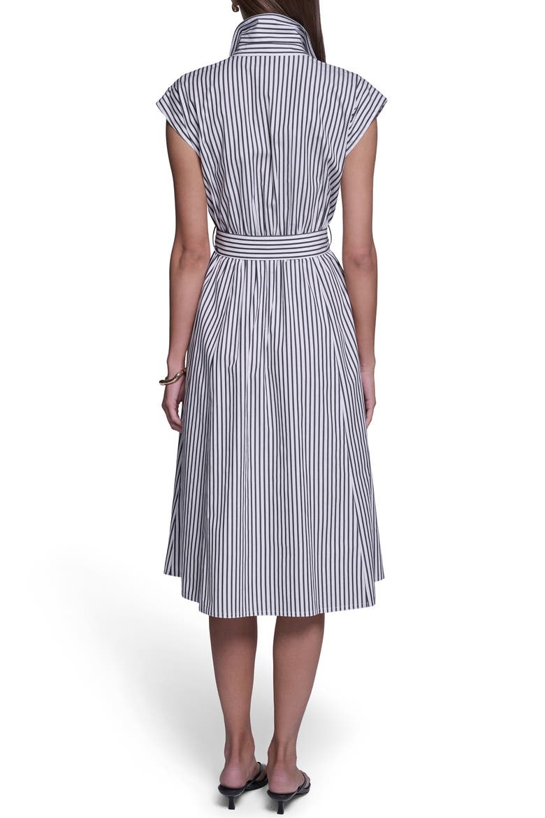 Striped Shirt Dress, Alternate, color, BLACK AND WHITE