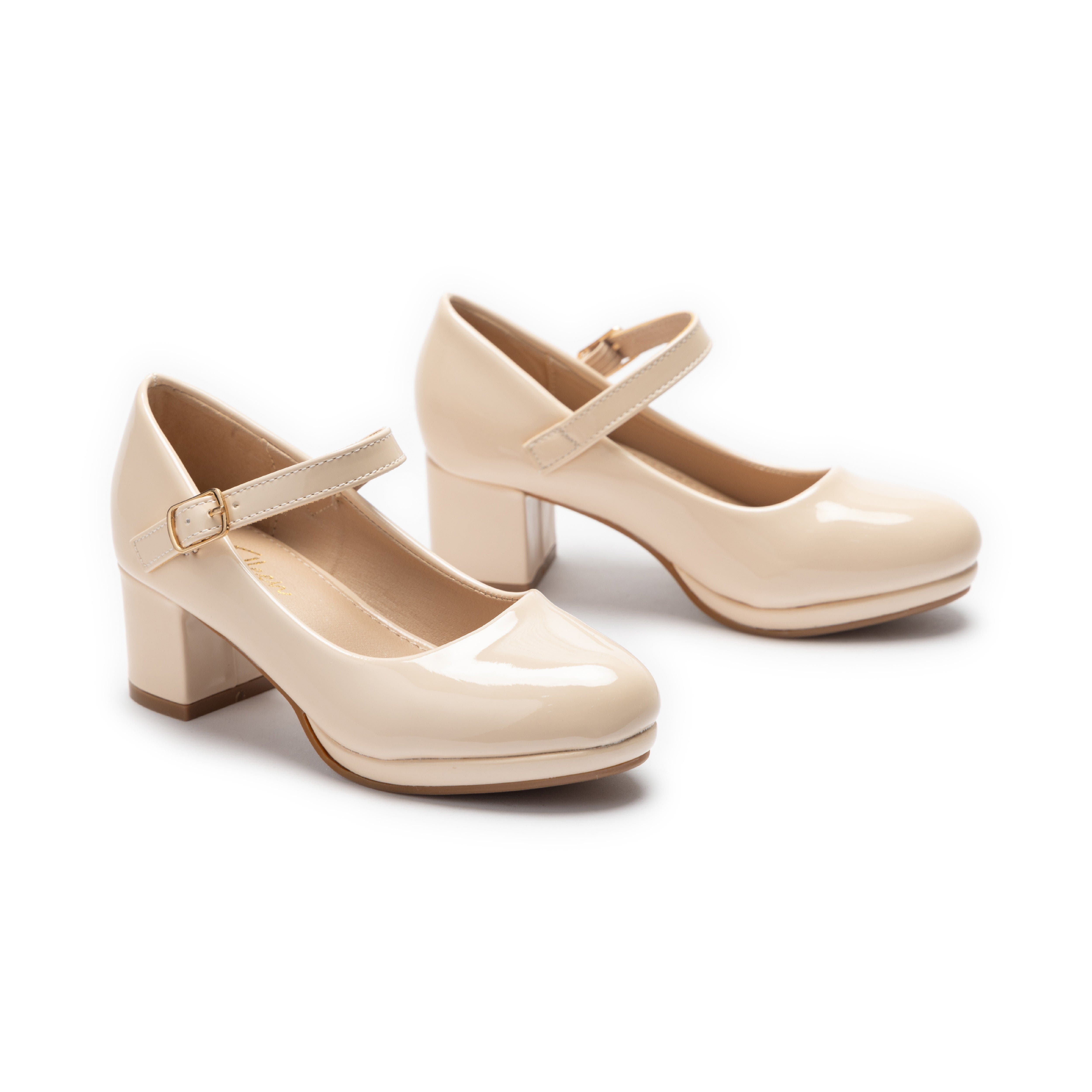 Tulleen Aurelia Mary Jane Shoes, Alternate, color, Beige