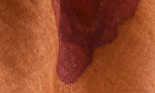 Bcbg Floral Shadow Square Scarf In Brown