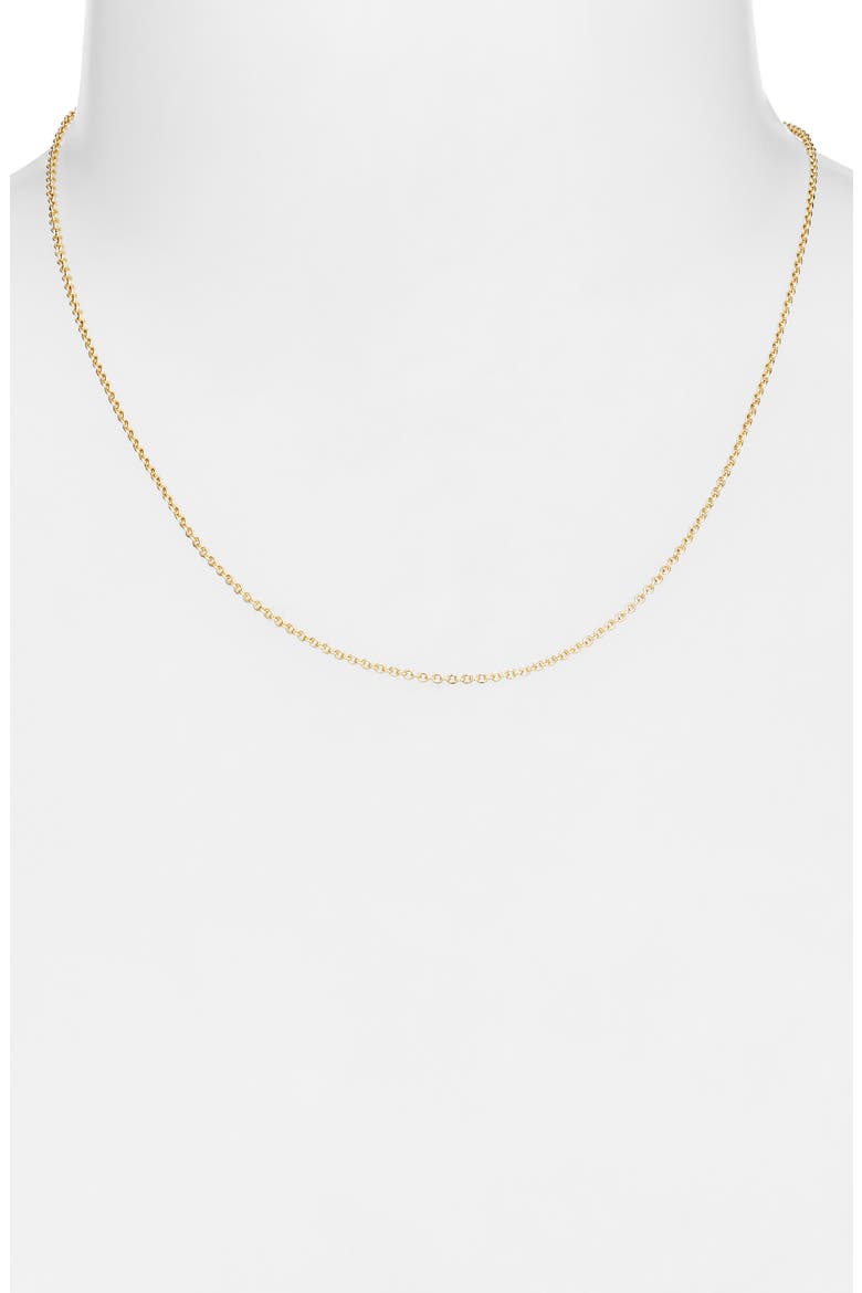 Skinny Cable Chain Necklace, Alternate, color, GOLD