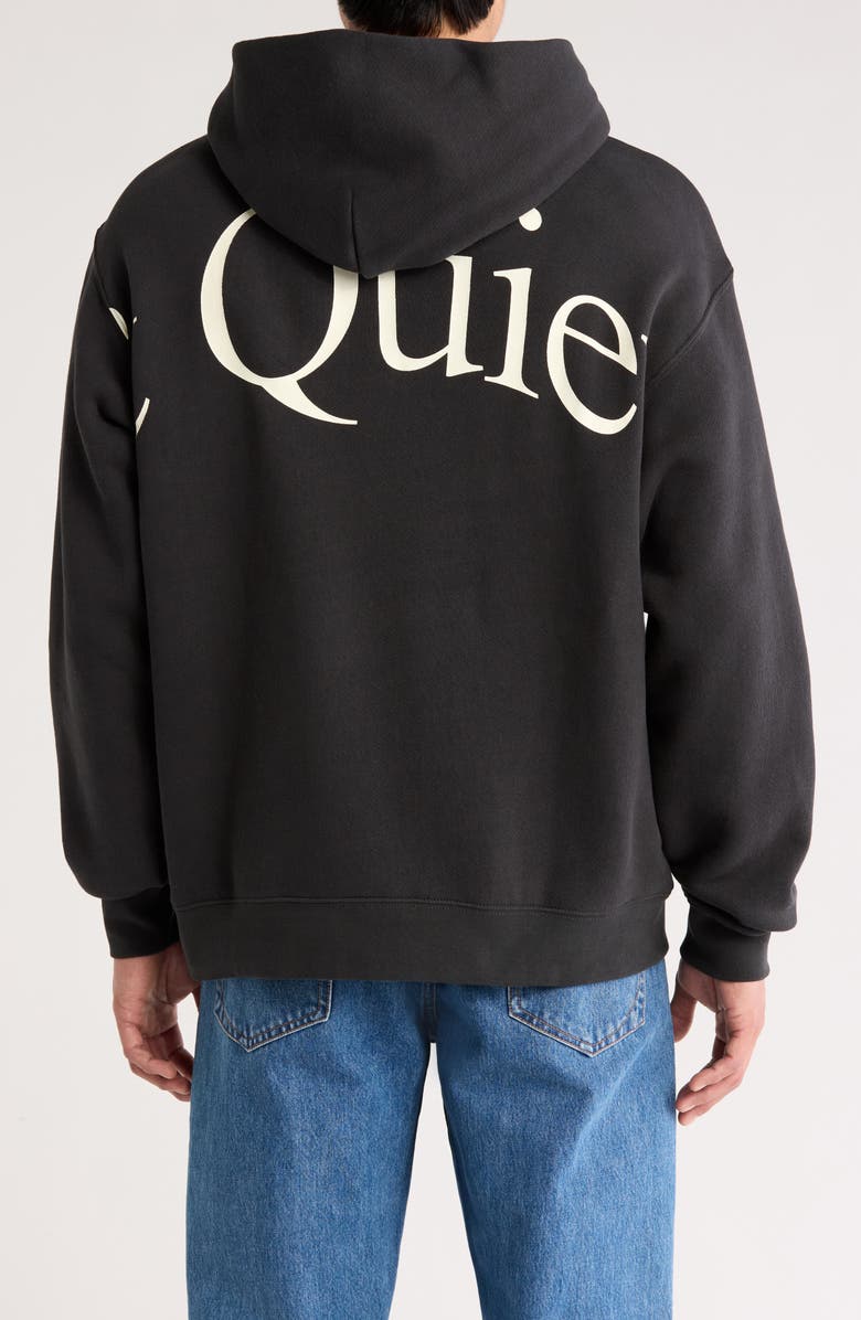 Museum of Peace & Quiet Jumbo Wordmark Pullover Hoodie, Alternate, color, Black