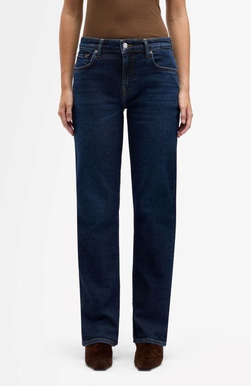 7 For All Mankind Calie Ankle Straight Leg Jeans In Blue