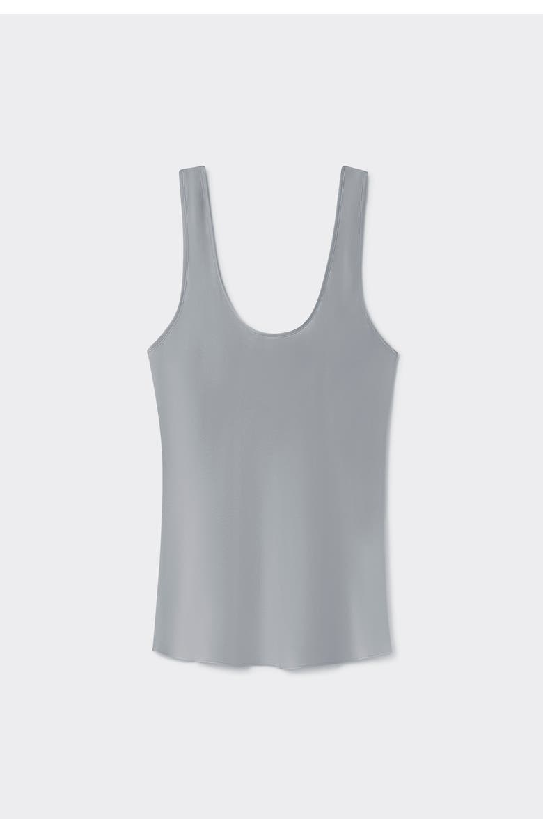 SILK LAUNDRY SCOOP NECK TANK STORM, Main, color, Storm