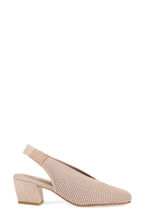 Eileen Fisher Vasa Block Heel Knit Slingback Pump In Blush