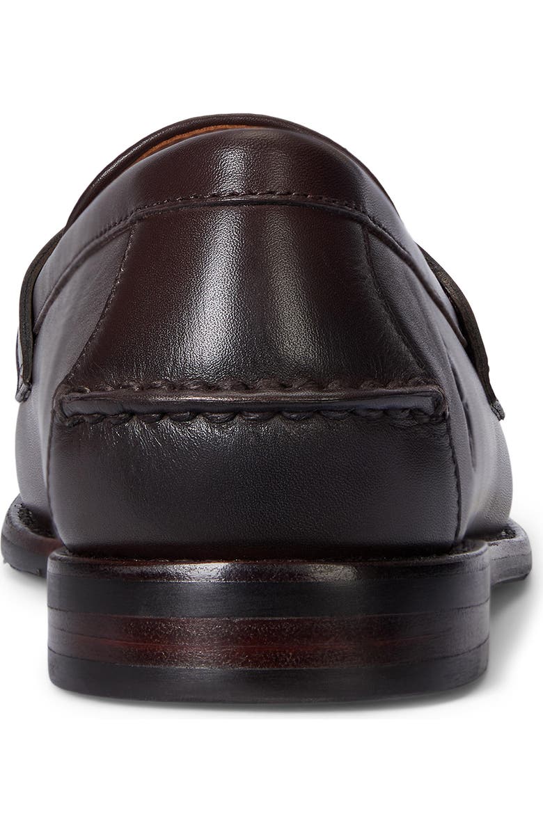 Ralph Lauren Alston Penny Loafer, Alternate, color, Dark Brown/ Black