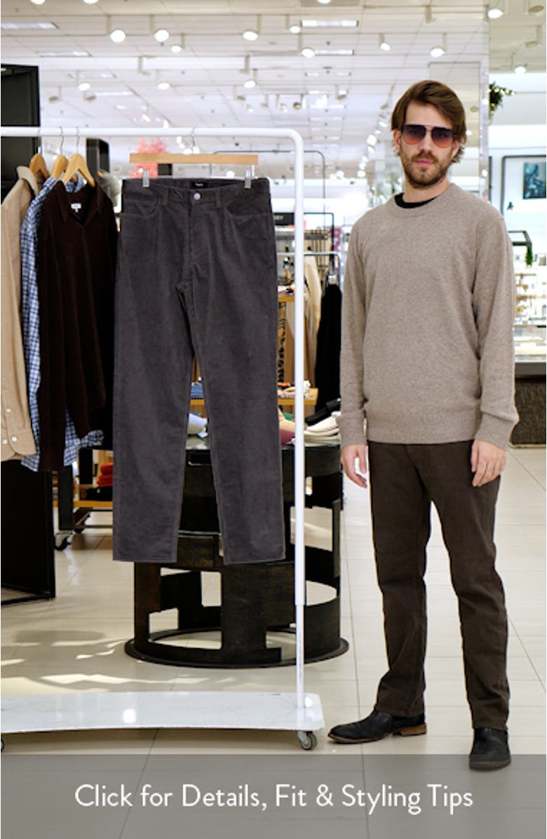 Crosby Corduroy Slim Straight Leg Pants, sales video thumbnail