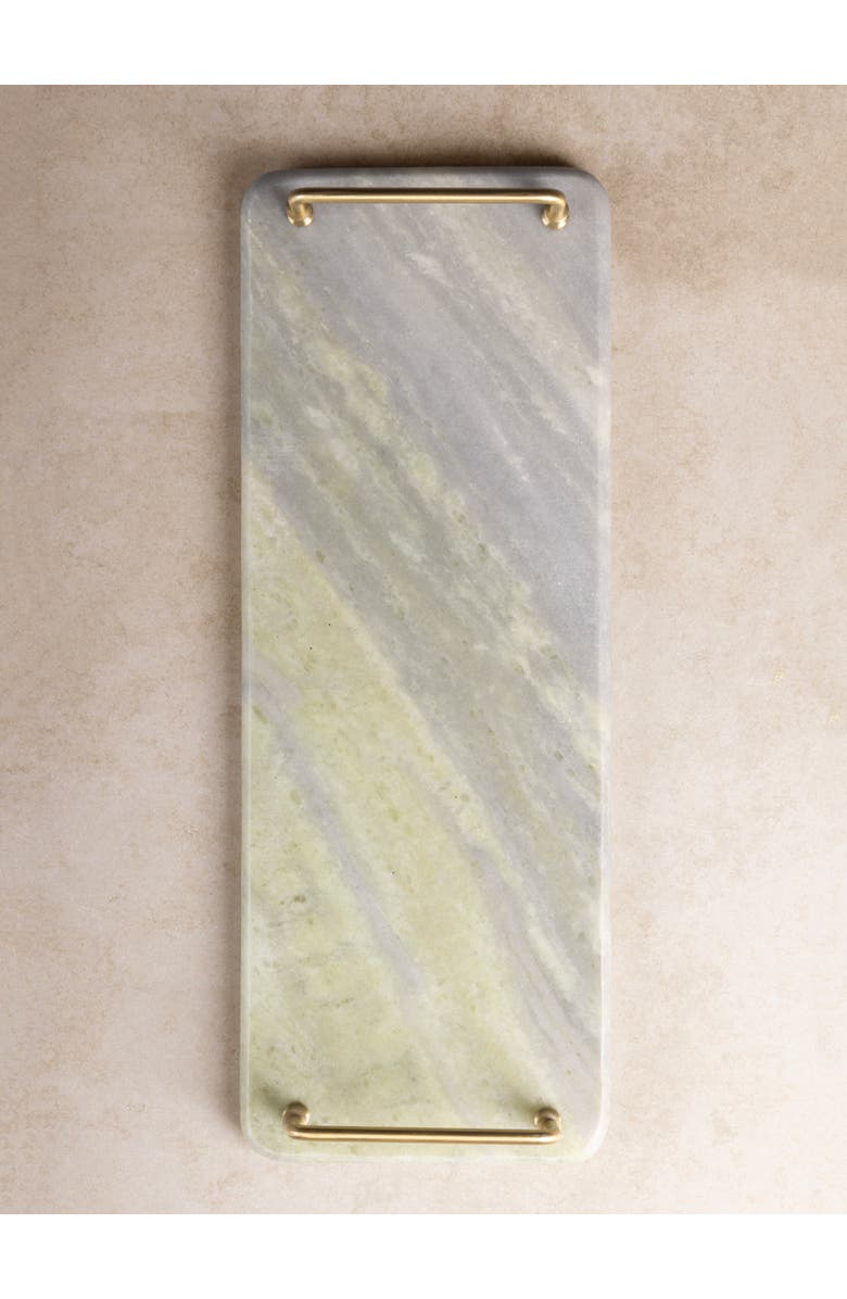 GAURI KOHLI Osaka Green Onyx Tray, Alternate, color, Green