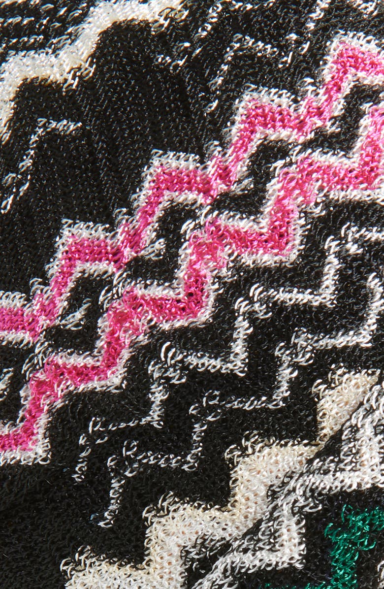Missoni Knotted Zigzag Head Wrap, Alternate, color, Black Multi