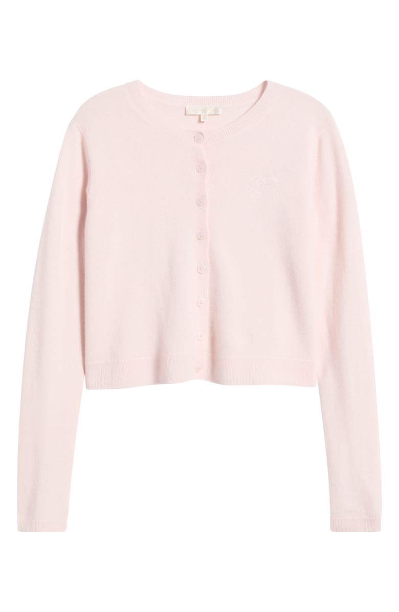 LoveShackFancy Cameryn Cotton Cardigan, Alternate, color, 