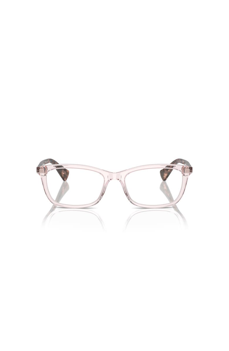 RALPH 51mm Rectangle optical glasses, Alternate, color, Pink