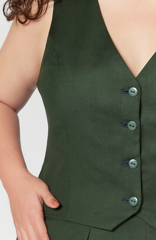 Aam The Label The Wool Vest In Green