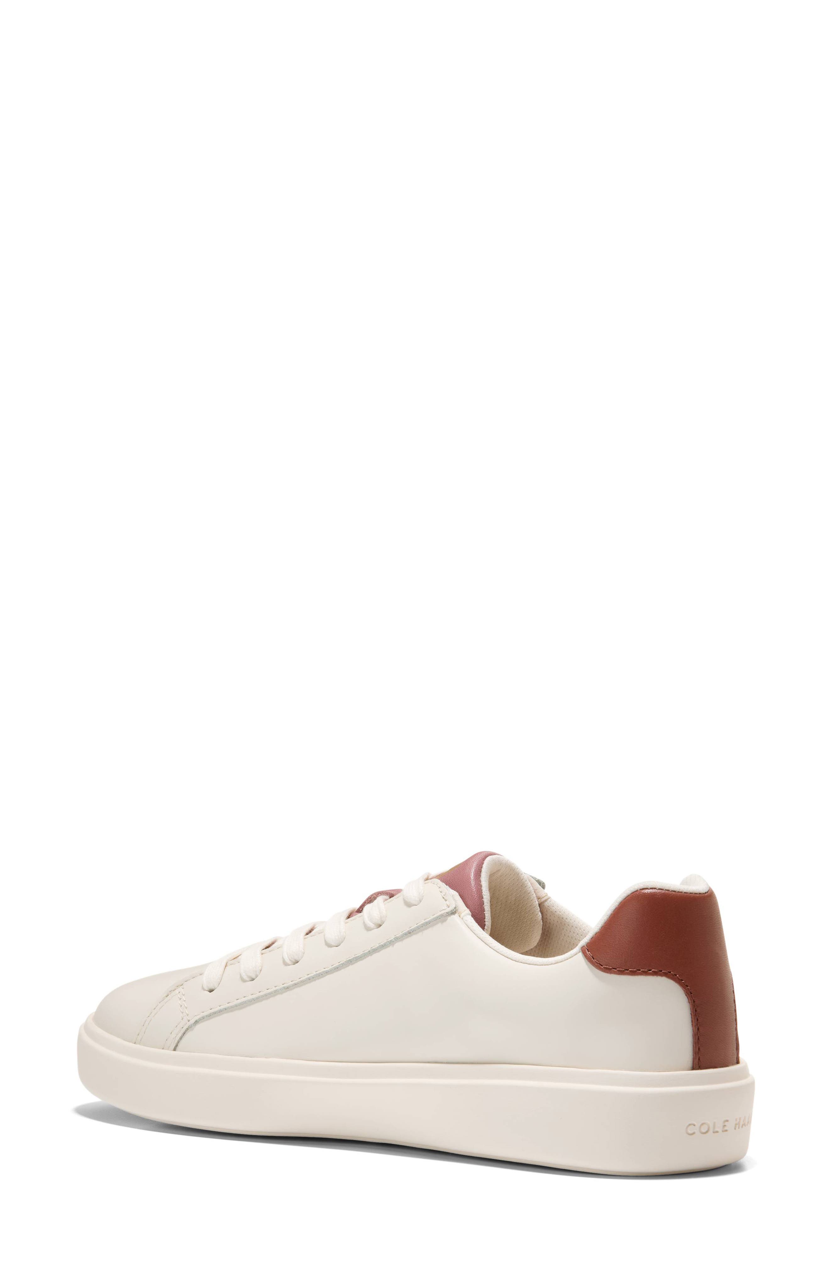 Grand Crosscourt Daily Sneaker, Alternate, color, POWDER LEATHER / MAHOGANY CROC