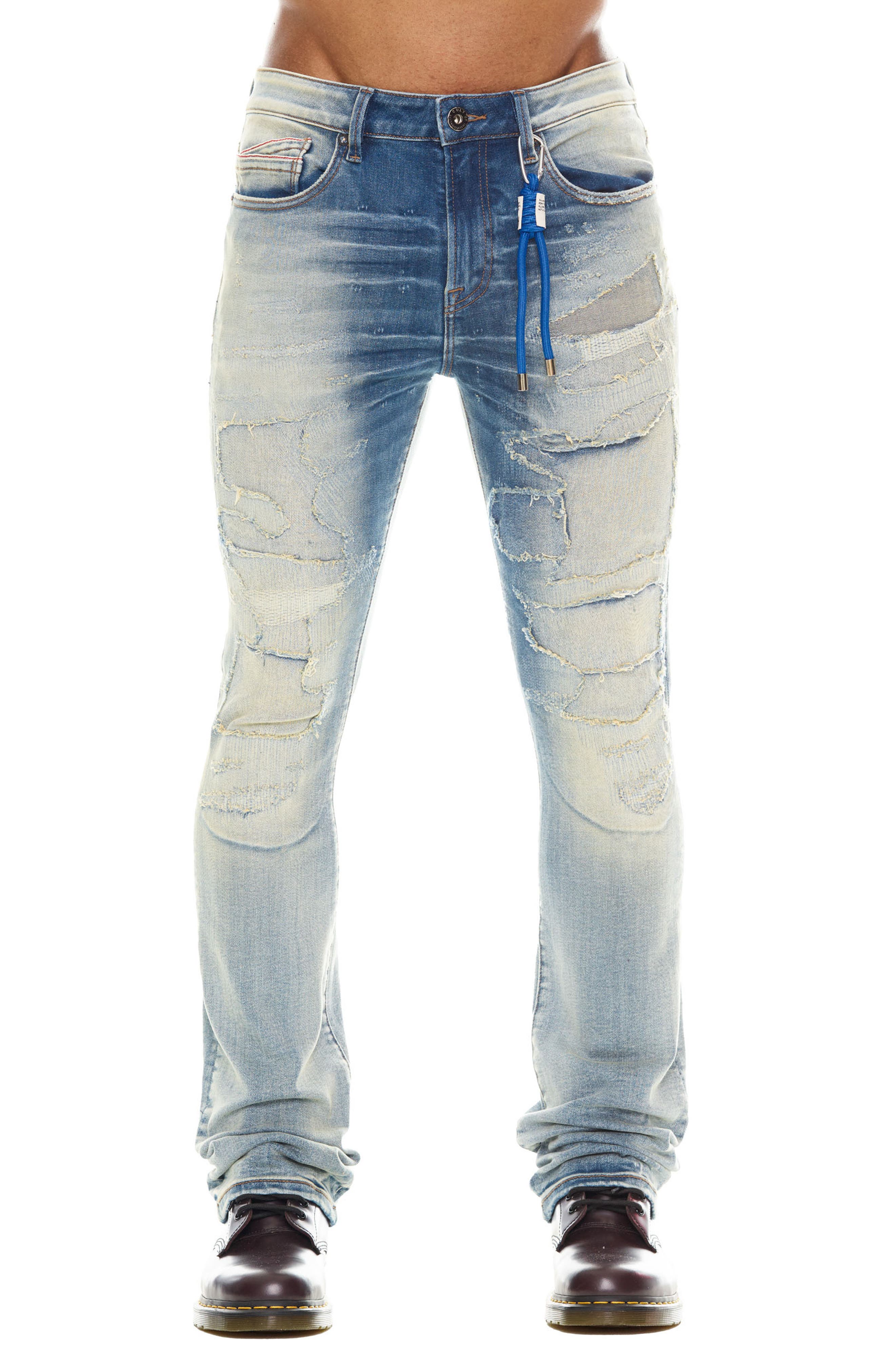 Cult of Individuality Lenny Rip & Repair Bootcut Jeans