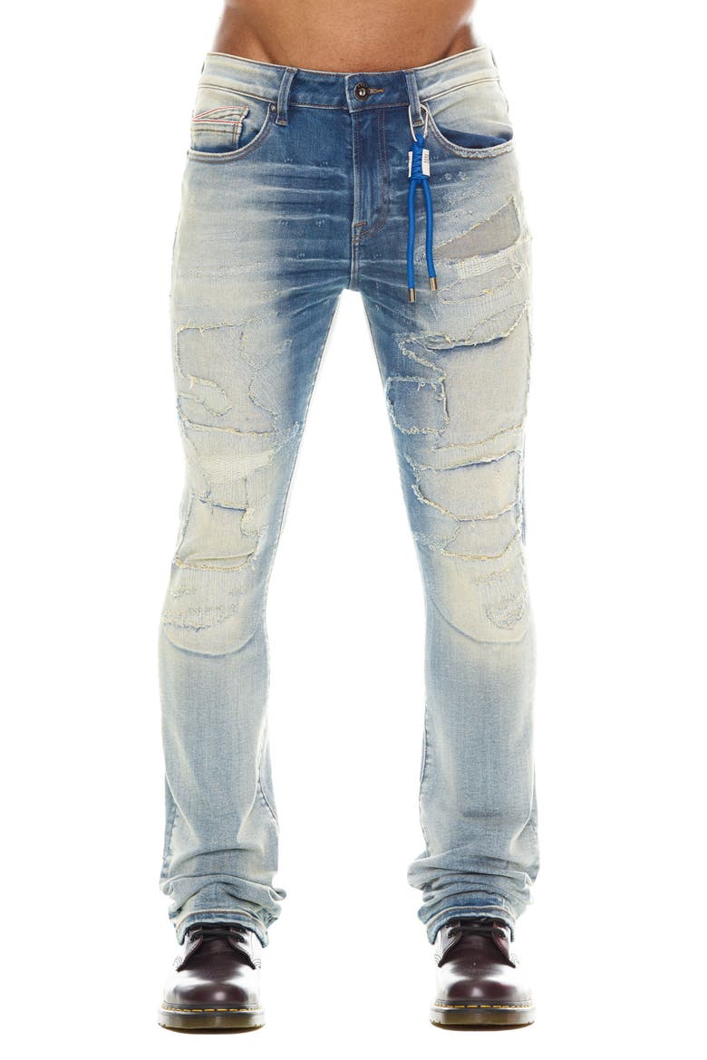 Lenny Rip & Repair Bootcut Jeans, Main, color, LUCA