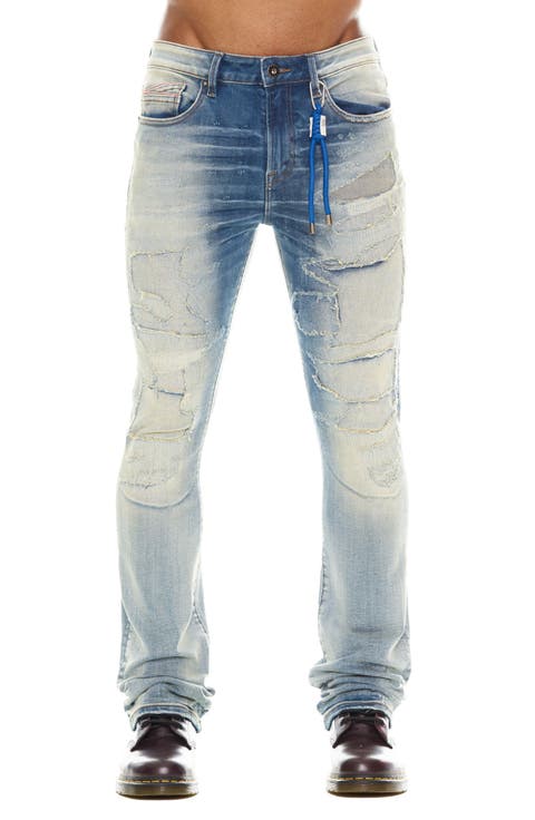 Lenny Rip & Repair Bootcut Jeans (Luca) (Regular & Big)