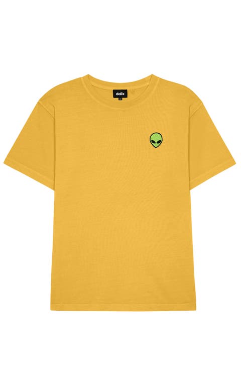 Mens Alien Midweight Garment Dye Tee