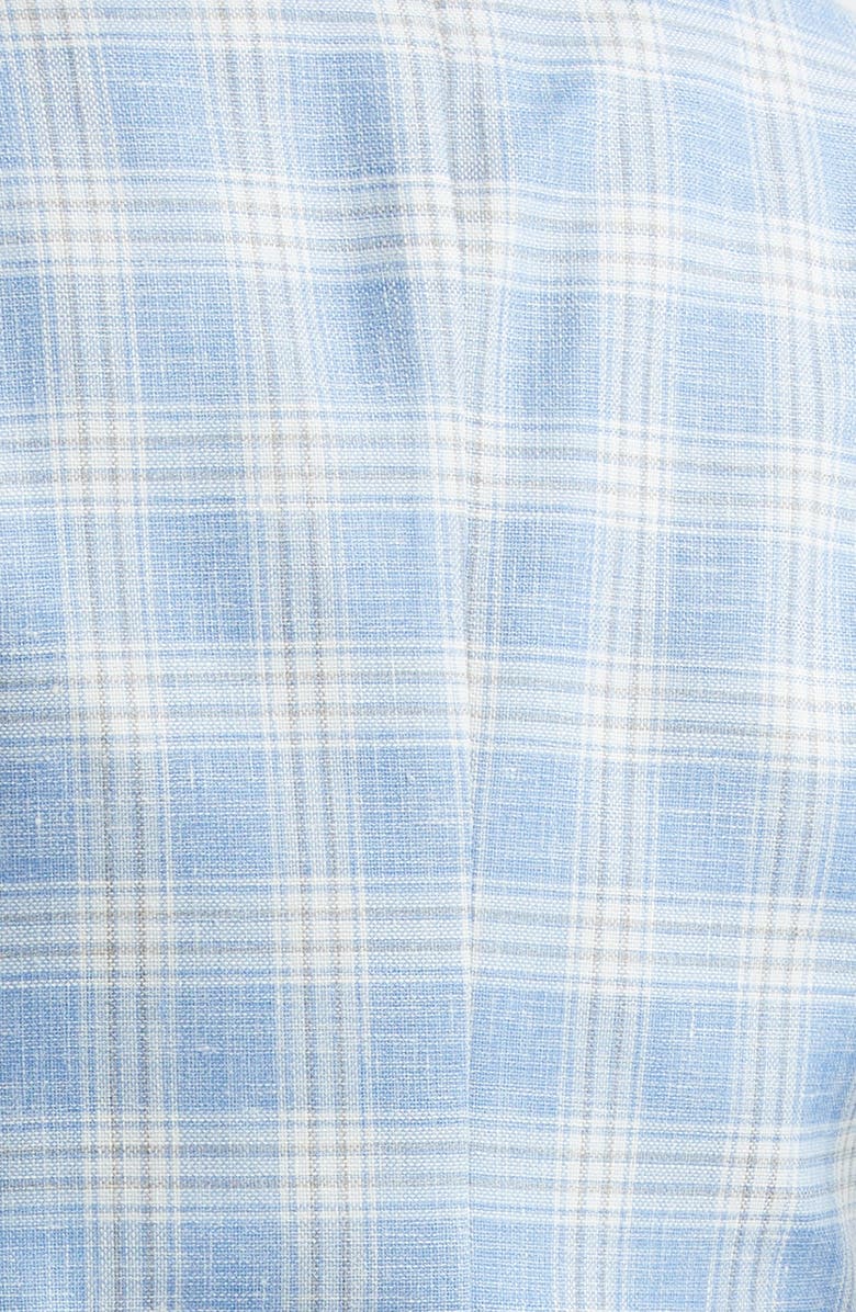 ISAIA Marechiaro Plaid Silk Blend Hopsack Sport Coat, Alternate, color, Pastel Blue