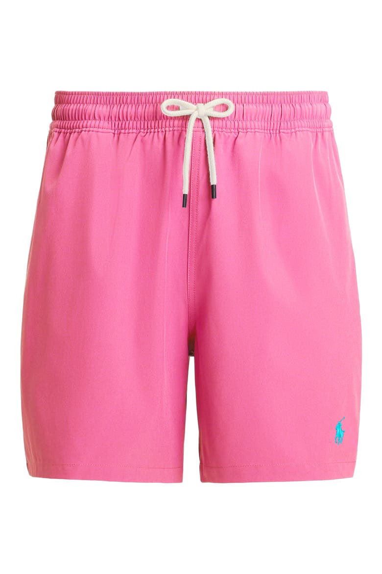 Traveler Classic Swim Trunks, Alternate, color, CARMEL PINK
