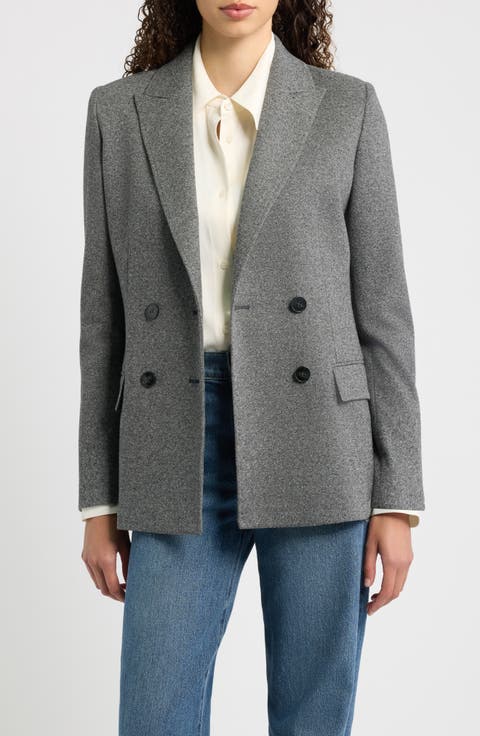 Structured Double Breasted Blazer