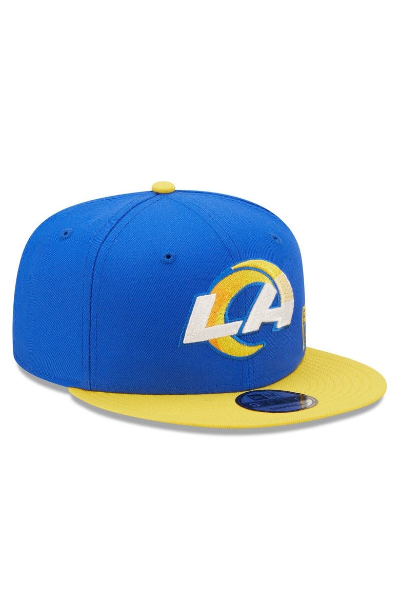 New Era Men's New Era  Royal/Gold Los Angeles Rams  Flawless 9FIFTY Snapback Hat, Alternate, color, 