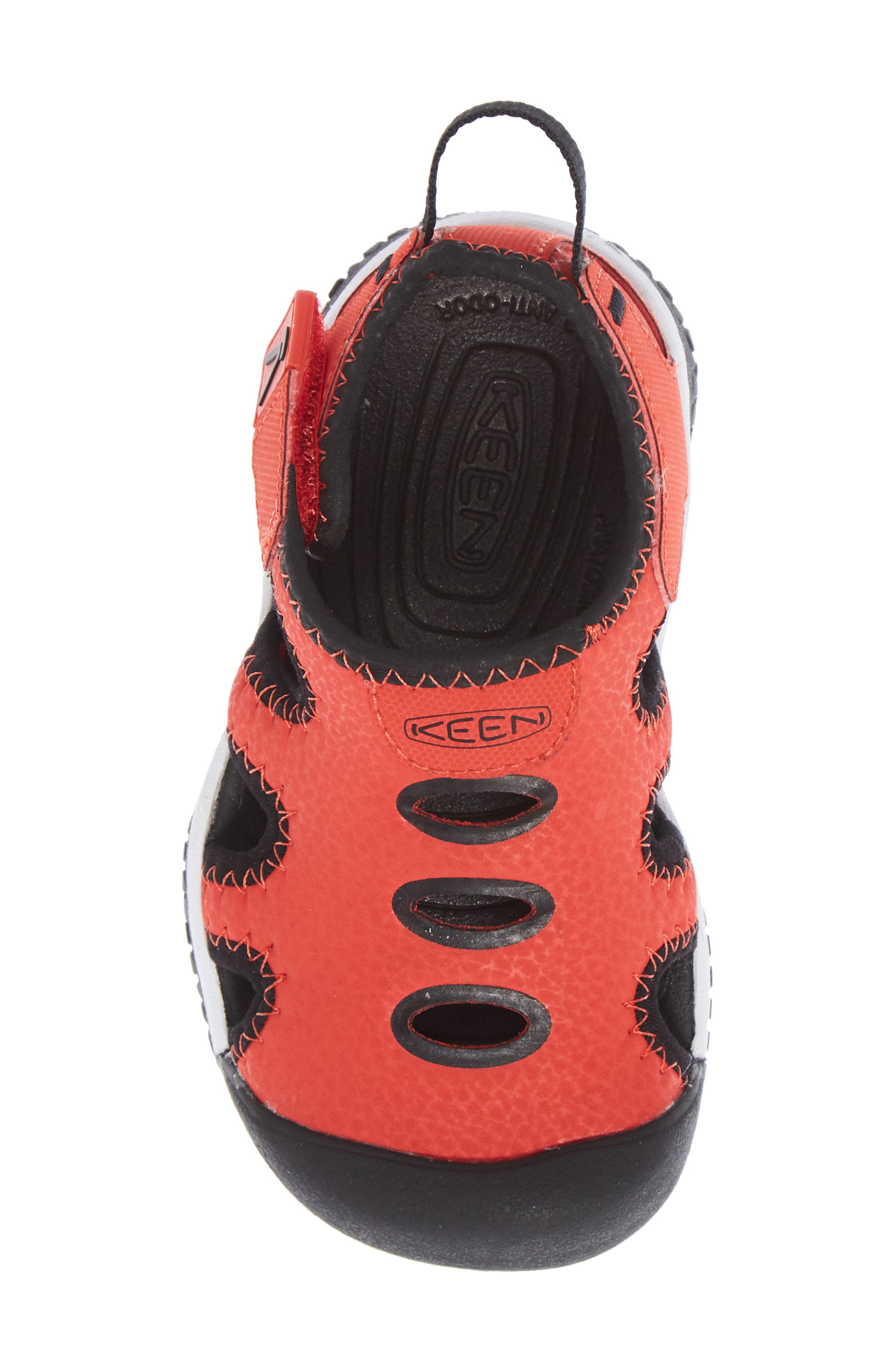 Stingray Sandal, Alternate, color, BLACK/ FIERY RED