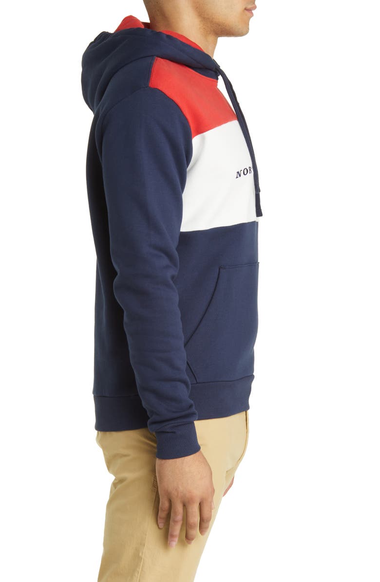 NORTH SAILS Colorblock Cotton Graphic Hoodie, Alternate, color,