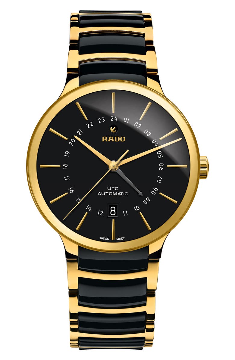 RADO Centrix Automatic Ceramic Bracelet Watch, 40mm, Main, color, 