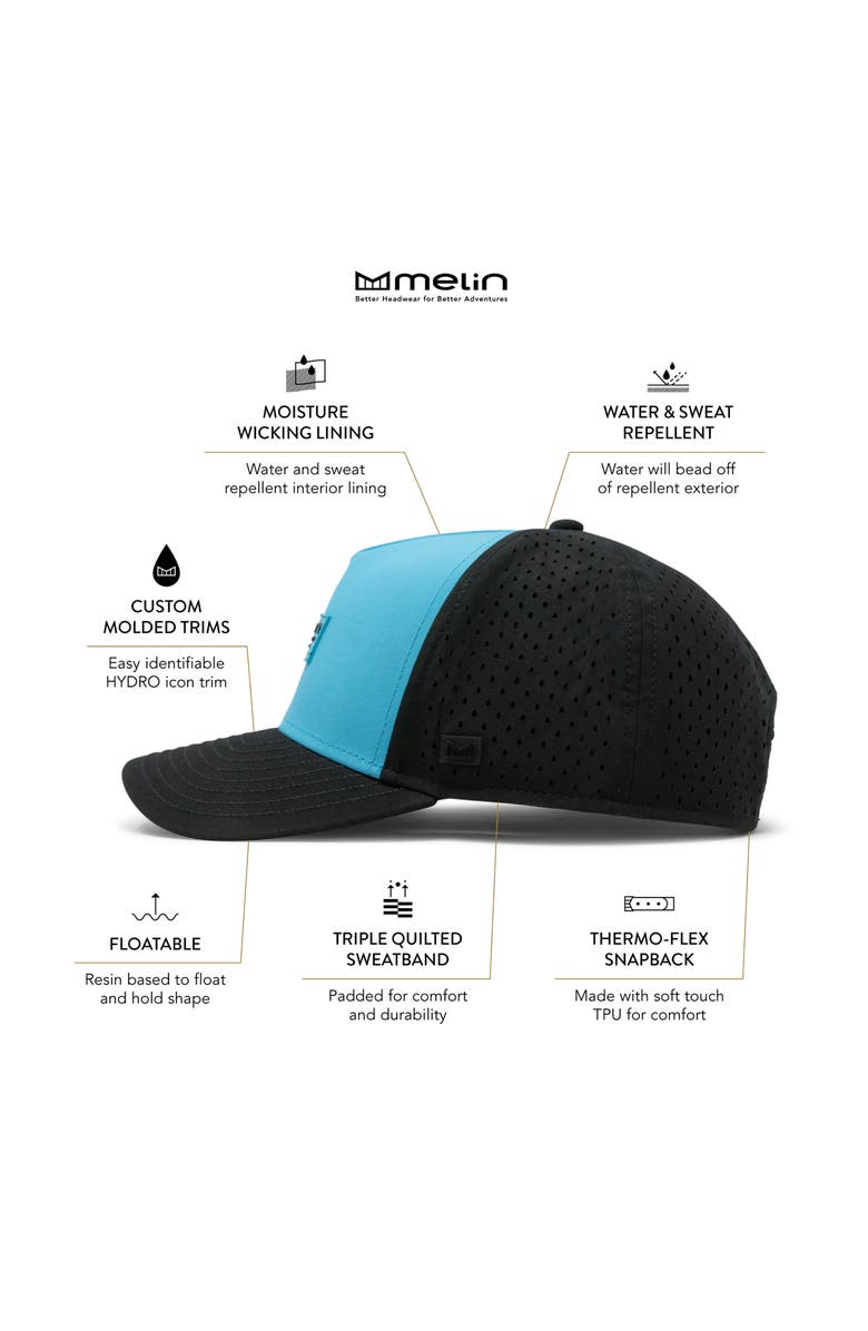 Melin Hydro Odyssey Brick Snapback Baseball Cap, Alternate, color, 