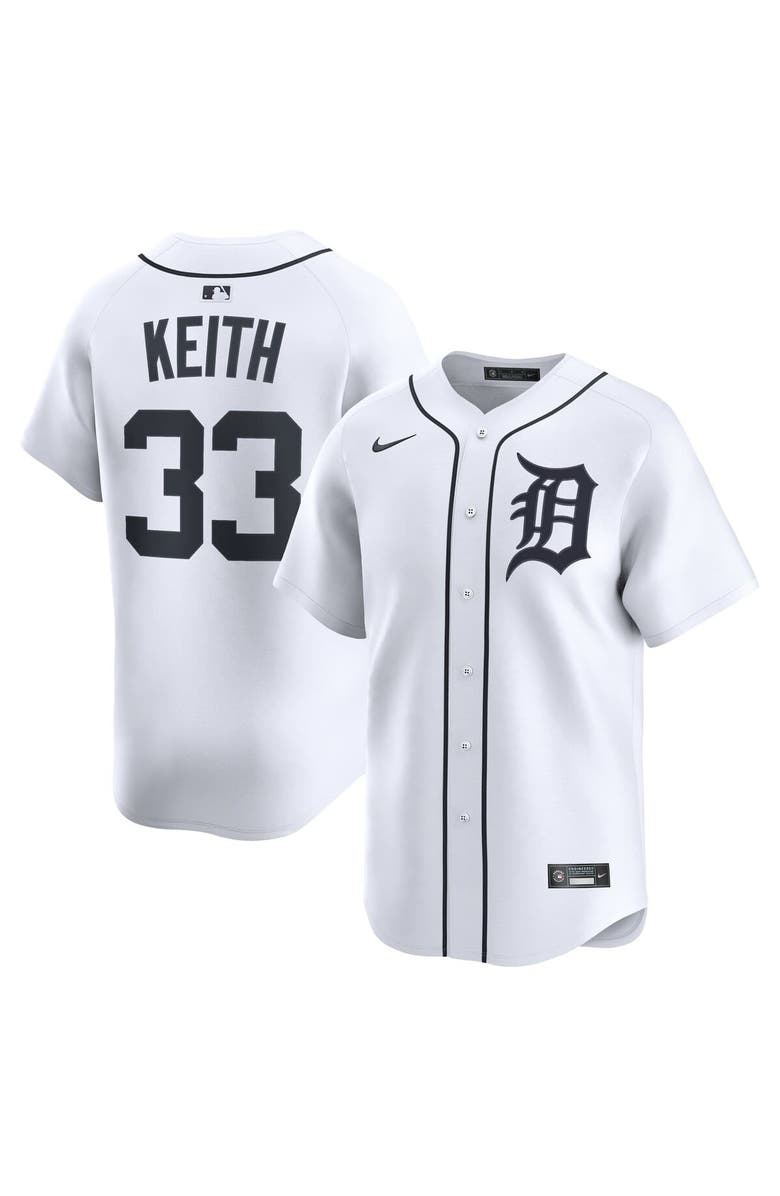 Nike Men's Nike Colt Keith White Detroit Tigers Home Limited Player Jersey, Alternate, color, White
