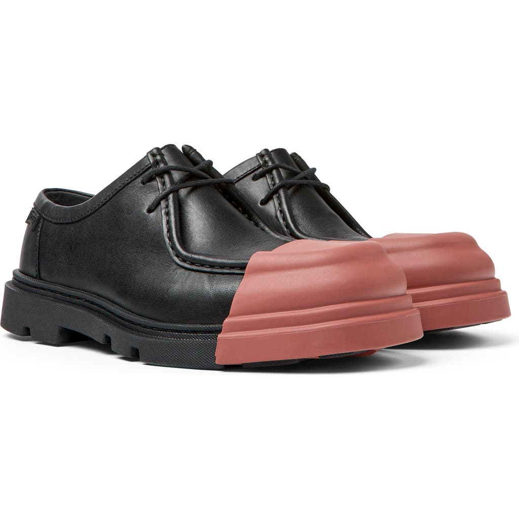 Camper Junction Contrasting-toecap Loafers In Black