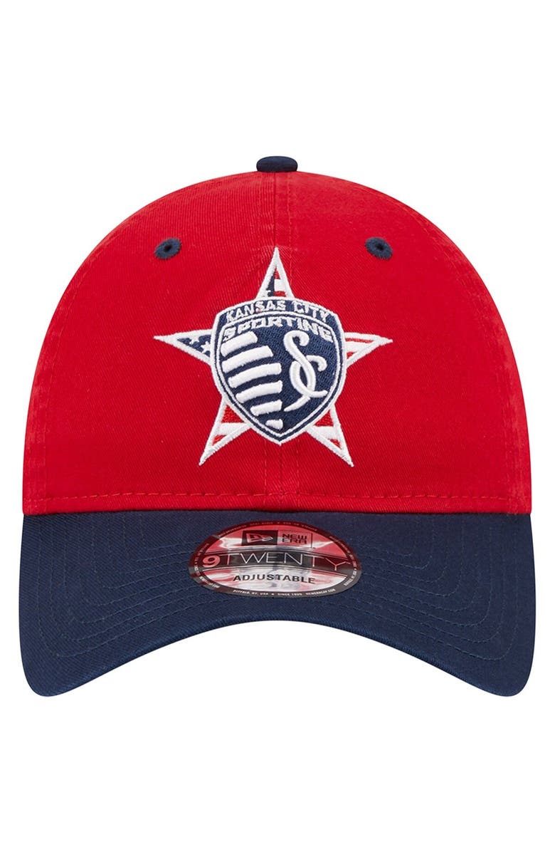 New Era Men's New Era Red Sporting Kansas City Americana 9TWENTY Adjustable Hat, Alternate, color, Red