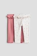 H&M 2-pack Ruffle-trimmed Leggings