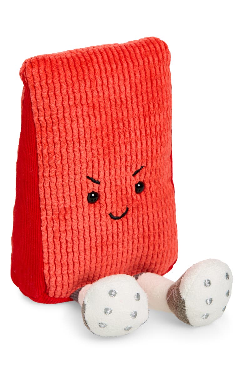 Jellycat Amuseables Sports Fowla Red Card Small Plushie, Main, color, Red