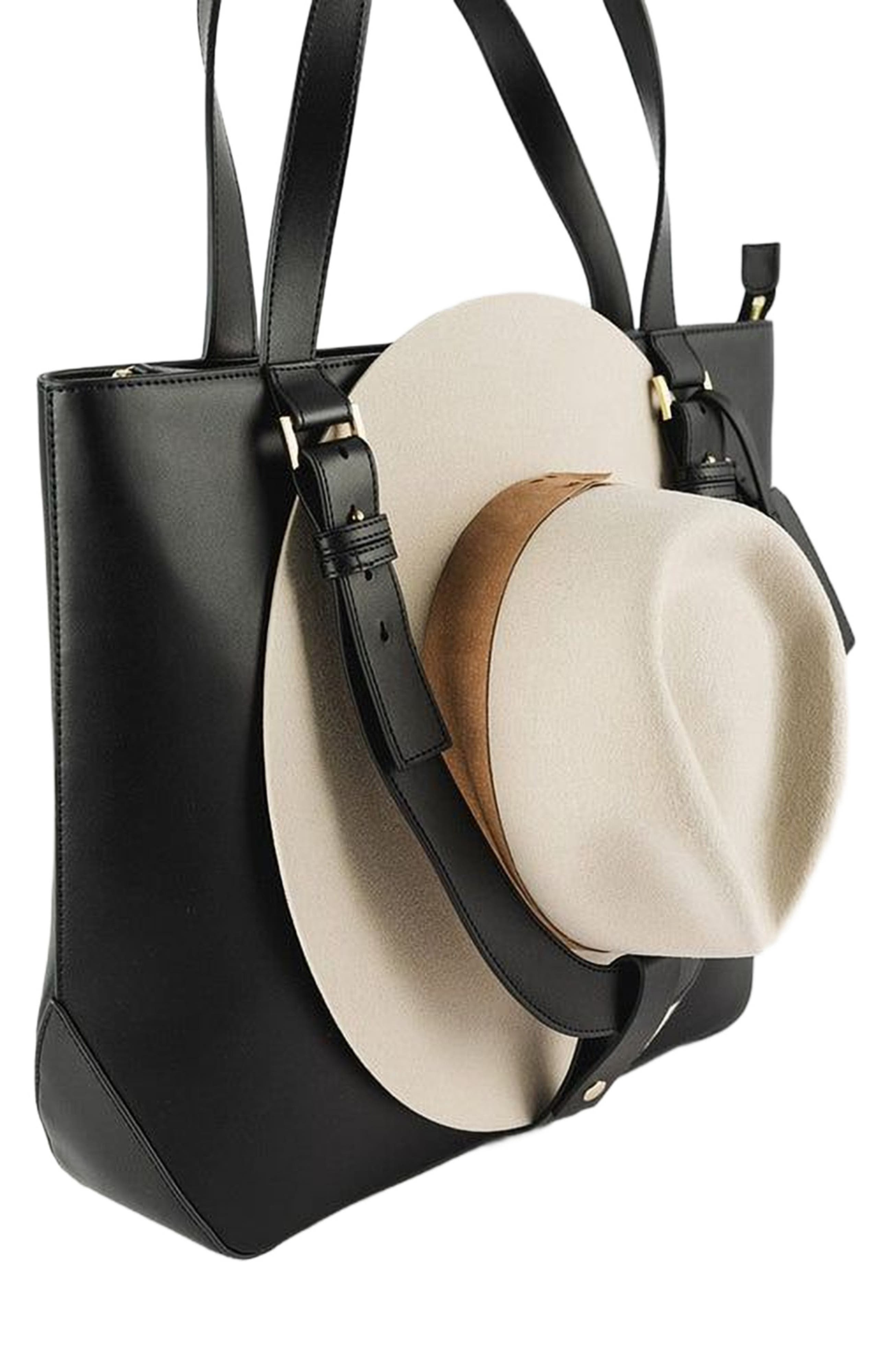 Gigi Pip Hayes Hat Carrying Tote, Alternate, color, Black