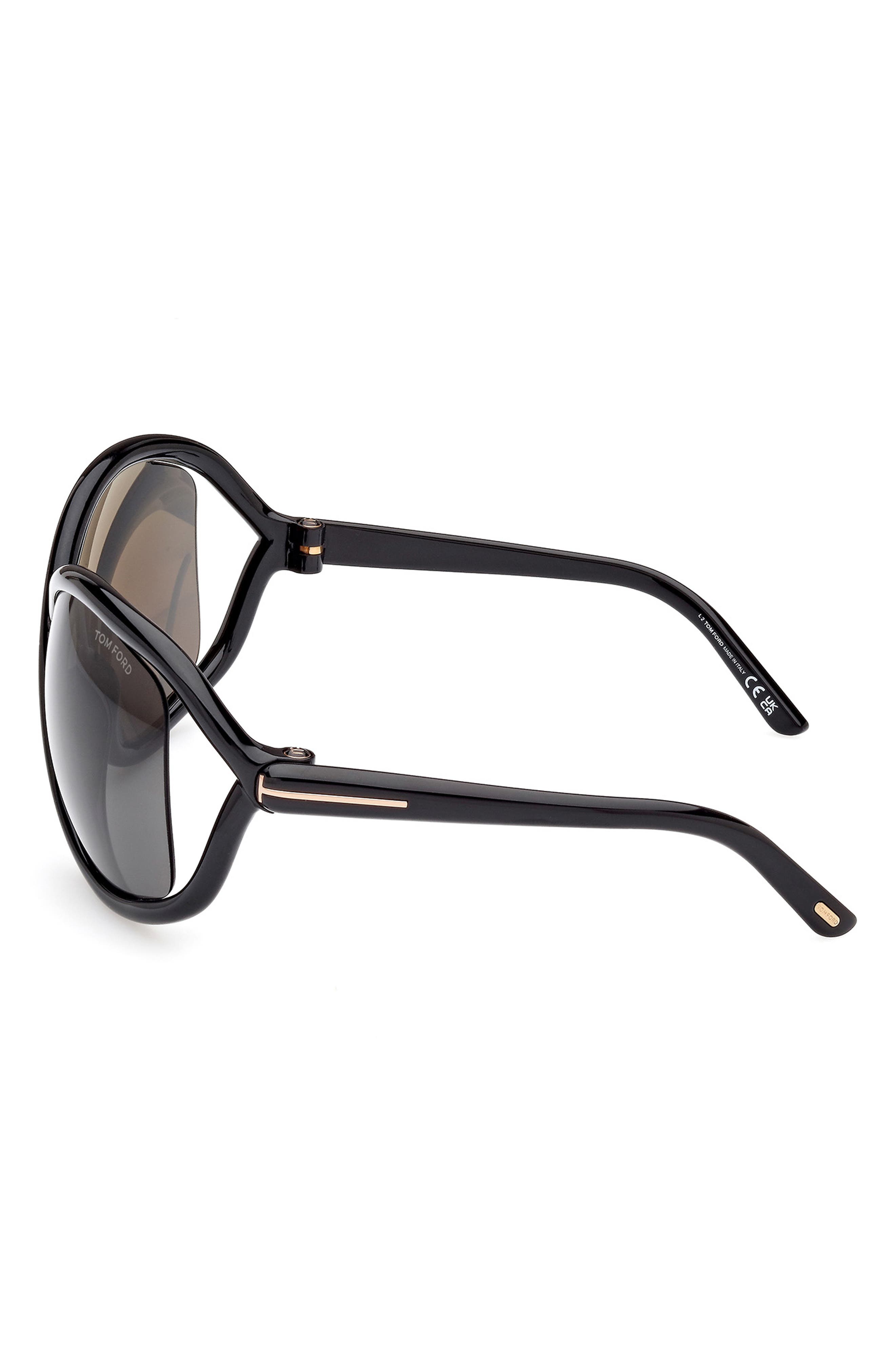 TOM FORD Betina バタフライラウンドサングラス TOM FORD Bettina 68mm Oversize Butterfly Sunglasses (Women