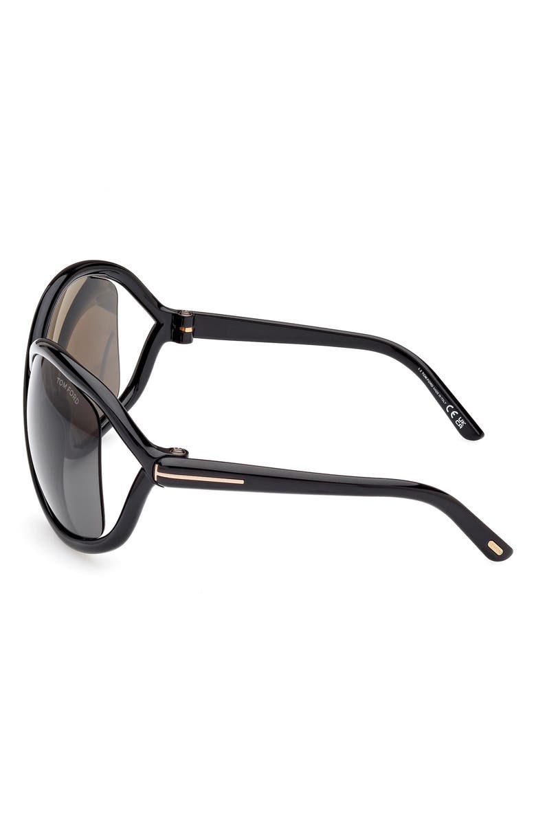 TOM FORD Bettina 68mm Oversize Butterfly Sunglasses, Alternate, color, 
