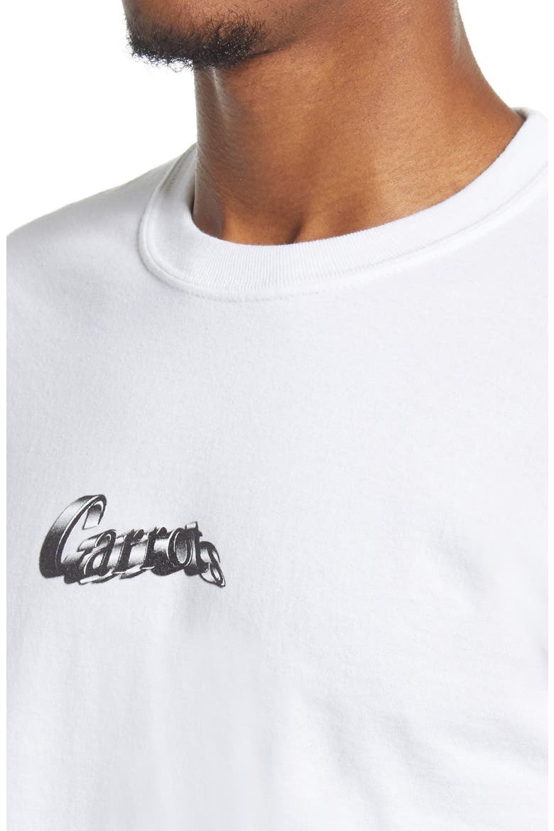 Warped Long Sleeve Men's Graphic Tee, Alternate, color, WHITE