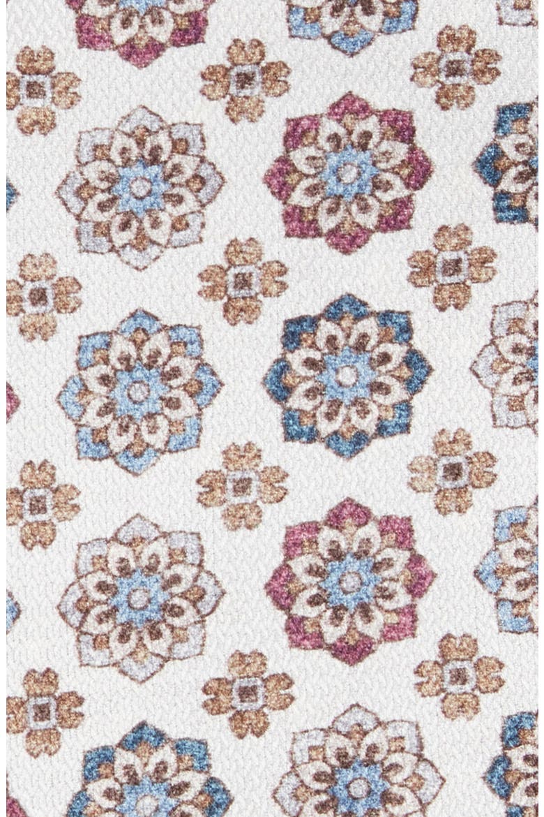 Double Print Silk Pocket Square, Alternate, color, WHITE