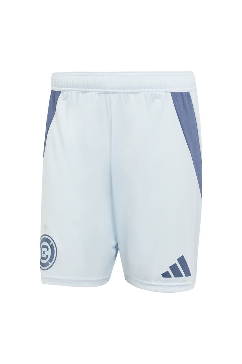 Men's adidas  Light Blue Chicago Fire Away 2025 Municipal Device Kit Authentic Shorts, Main, color, Light Blue