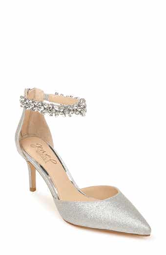 Jewel Badgley Mischka Raleigh Pointed Toe Ankle Strap Pump