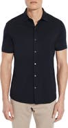 Robert Barakett Christopher Short Sleeve Pima Cotton Button-Up Shirt
