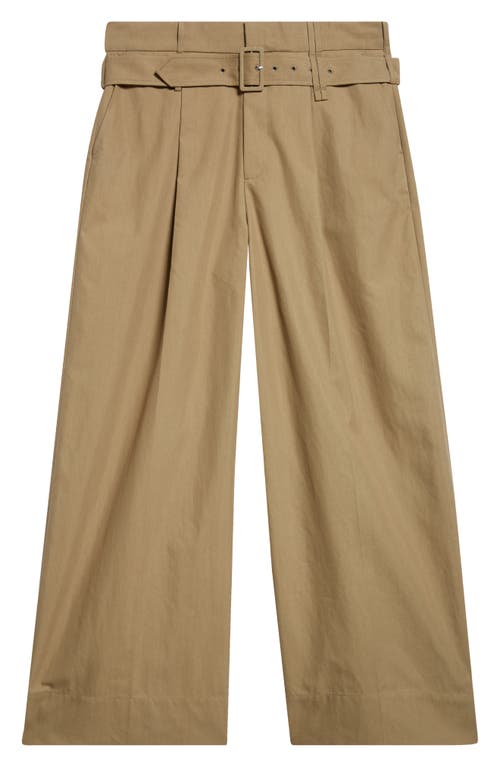 Simone Rocha Cotton-blend Canvas Wide-leg Pants In Brown