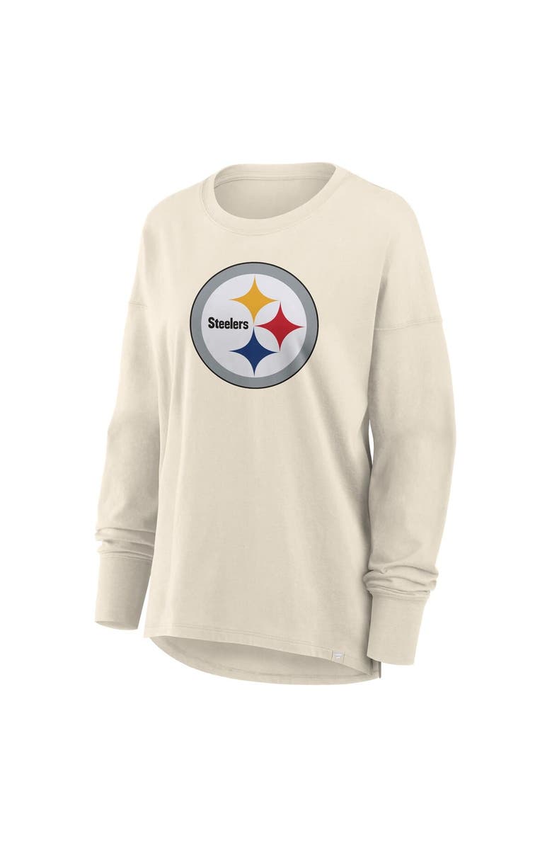 FANATICS Women's Fanatics Cream Pittsburgh Steelers Dove Legacy Long Sleeve T-Shirt, Alternate, color, Cream