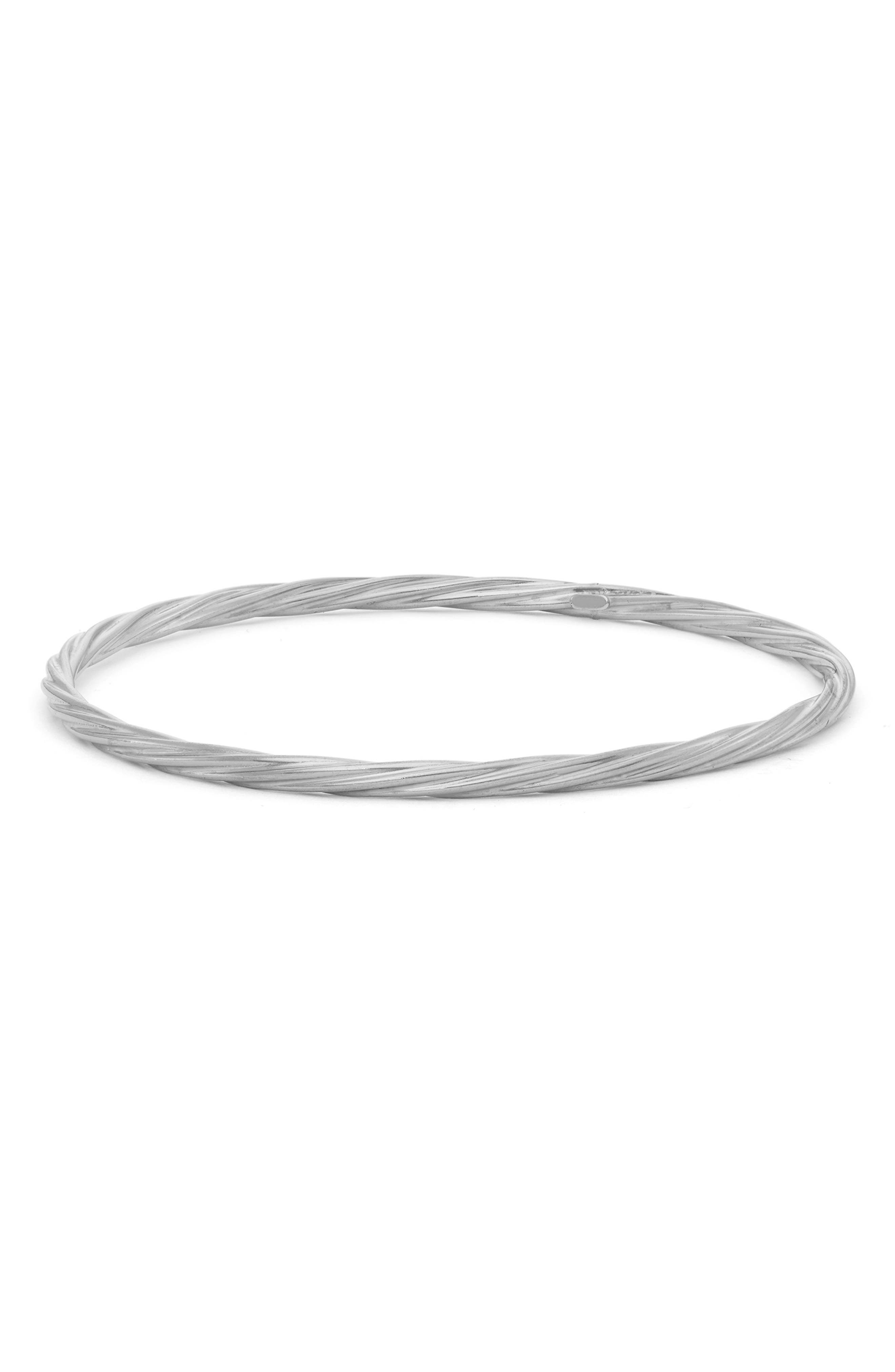 FZN Sterling Silver Textured Bangle