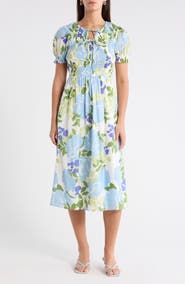 SUGARLIPS Tamry Smocked Midi Dress