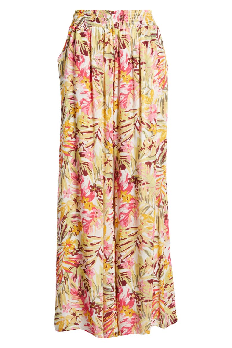 Copacabana Beach Cover-Up Pants, Alternate, color, YELLOW MULTI