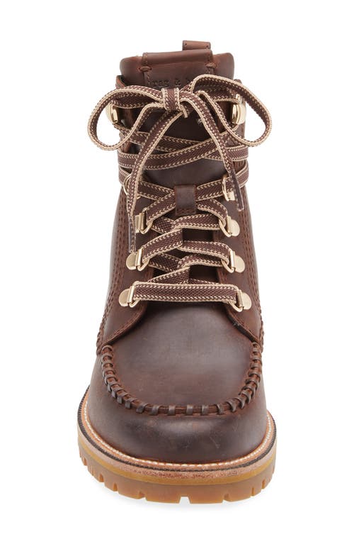 Rag & Bone Cameron Lace Up Boots Mocha In Multi